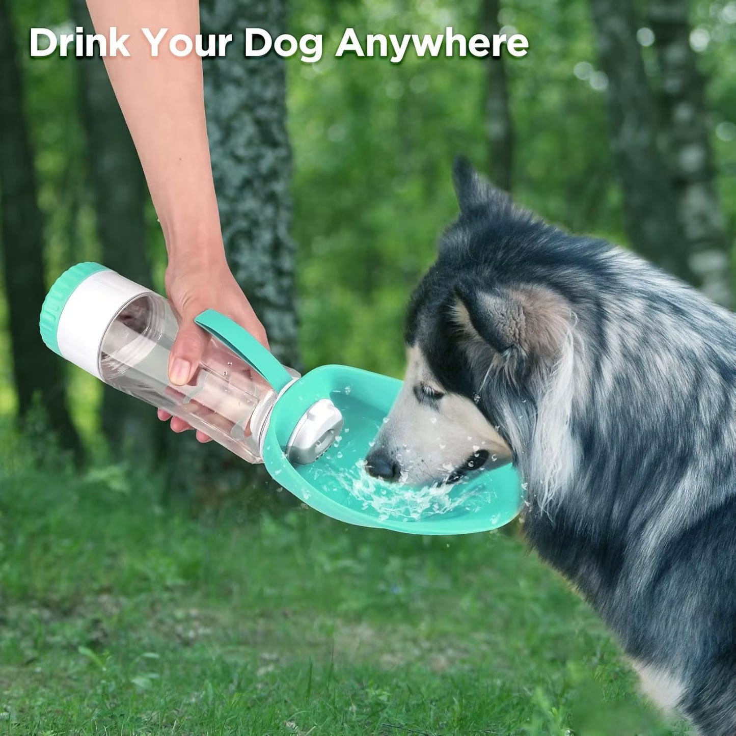 330Ml Water 110Ml Dog Water Bottle Dispenser for Walking Food Leak Proof Portable Outdoor Hiking, Travel for Puppy Water Bottle