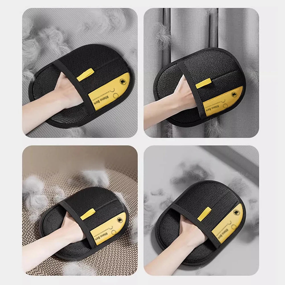 Pet Grooming Glove for Cat Dog with Dual-Sided Electrostatic Bristles Static Removal Gloves for Clothes Sofa Couch